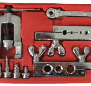 Flaring tool and tube cutter set